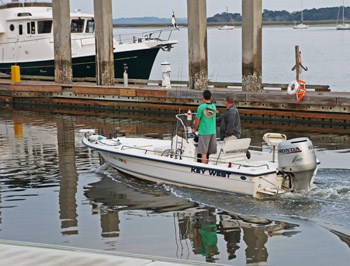 Early Morning Fishermen Depart Fernandina Harbor Marina