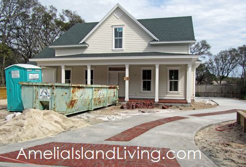 Amelia Island New Home Under Construction in Fernandina Beach.