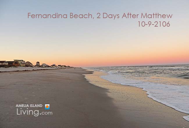 Fernandina Beach 2 Days After Matthew. Looking North From Jasmine 10-9-16