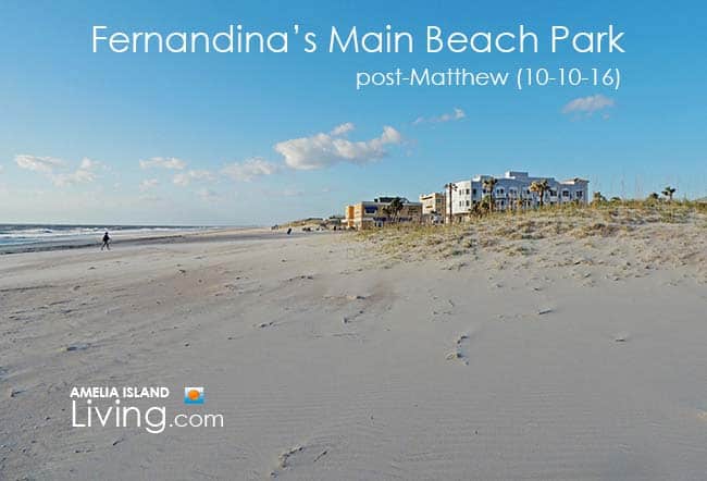 Fernandina's Main Beach 3 Days After Matthew 10-10-16