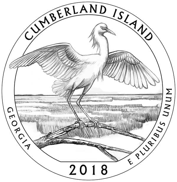 United States Mint Cumberland Island, GA Quarter 2018