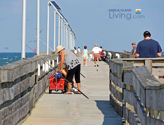 Fishing Fort Clinch Pier People photo November 2014
