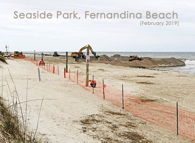 Beach Nourishment Project, Sadler Road at Seaside Park, Fernandina Beach, Florida