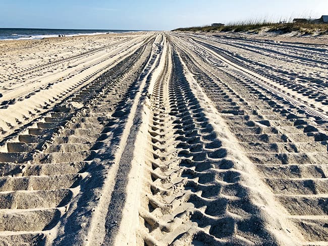 Fernandina's North Beach Tire Tracks (Mar. 14, 2019)