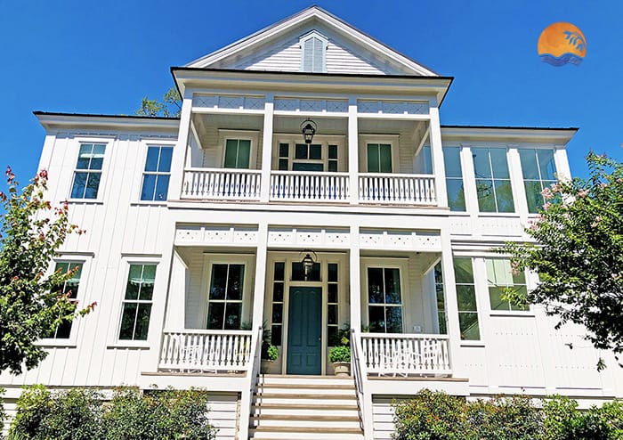 Historic Fernandina's Influence Reflected on Front Porch Railings & Brackets at Southern Living's 2019 IDEA HOUSE