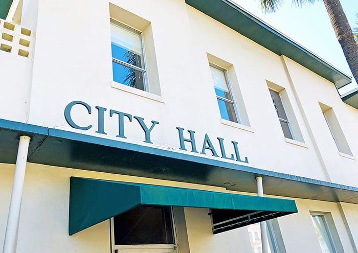 Fernandina Beach City Hall Government Building Downtown