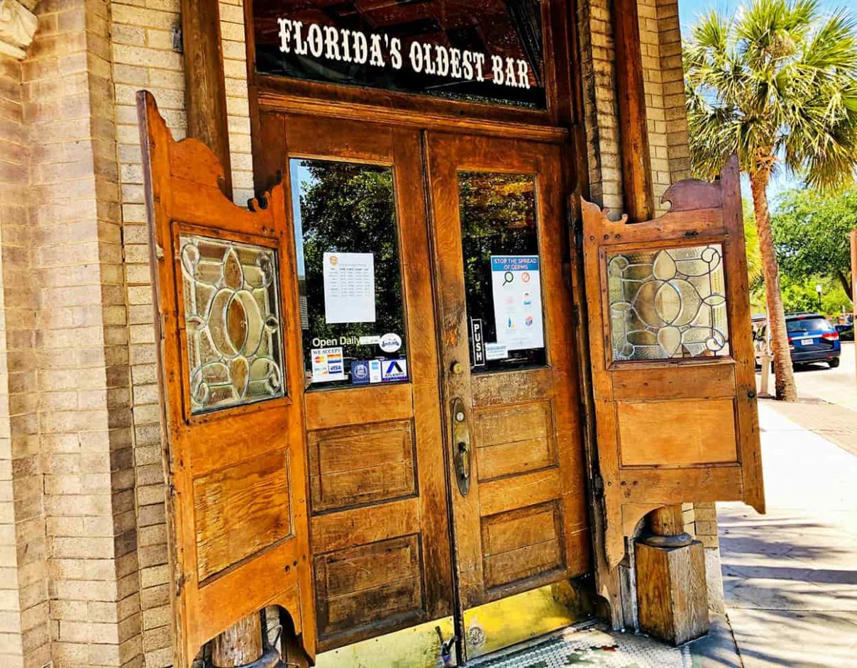 Palace Saloon doors, Florida's oldest bar, Fernandina Beach on Amelia Island.
