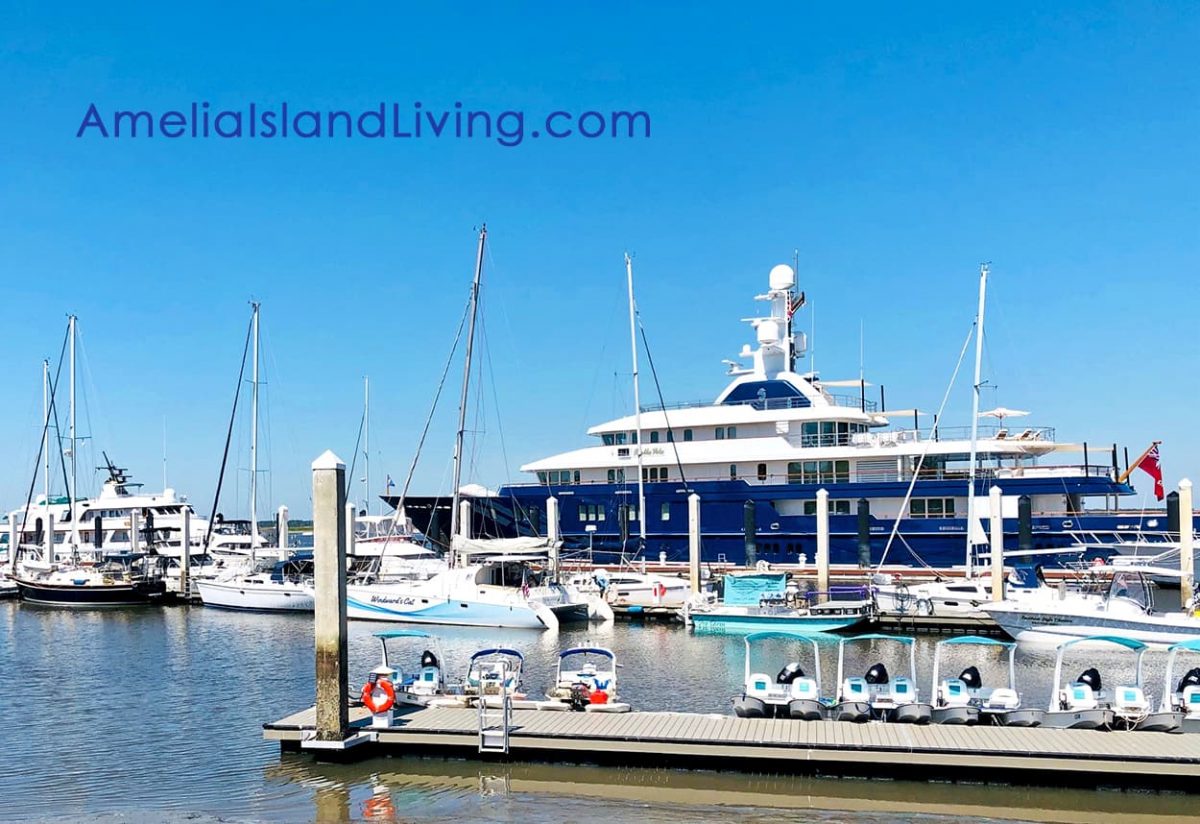 Bella Vita Mega Yacht, Fernandina Beach, FL. Photo by Amelia Island Living magazine.