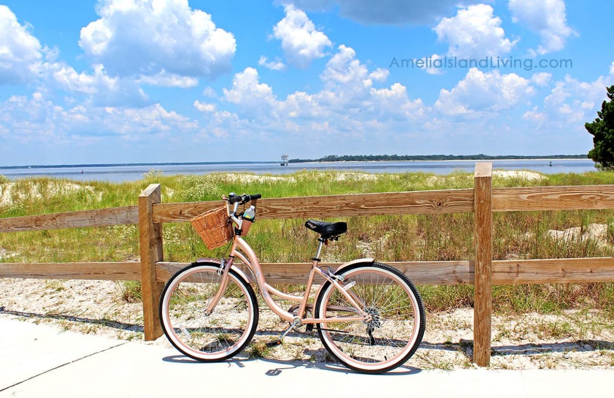Fort Clinch State Park bike riding. Photo by Amelia Island Living magazine.
