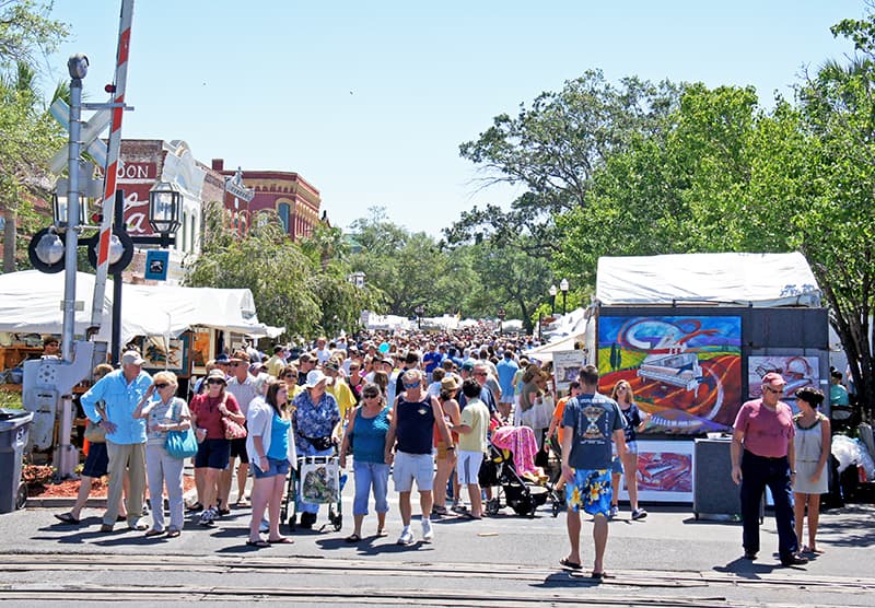 Shrimp Festival Crowds, Centre Street, Fernandina Beach downtown photo