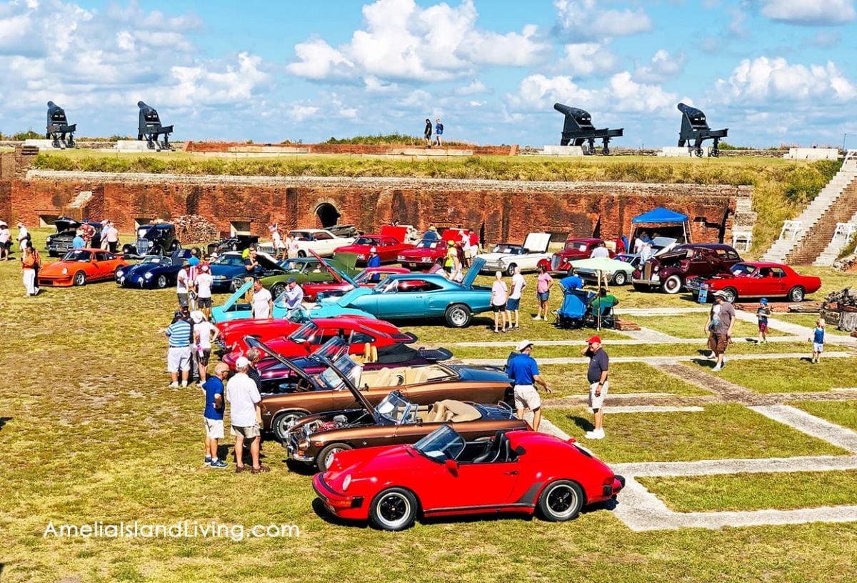 Classic Car Show At Fort Clinch in Fernandina Beach. Photo by Amelia Island Living magazine.