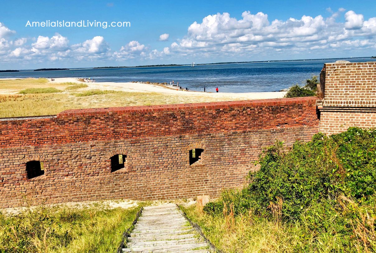 Panoramic Waterfront View At Fort Clinch on Amelia Island, Florida. Photo by AmeliaIslandLiving.com