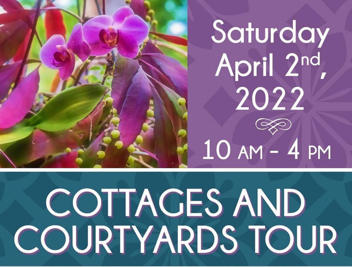 Cottages and Courtyards home and garden tour 2022, downtown Fernandina Beach.
