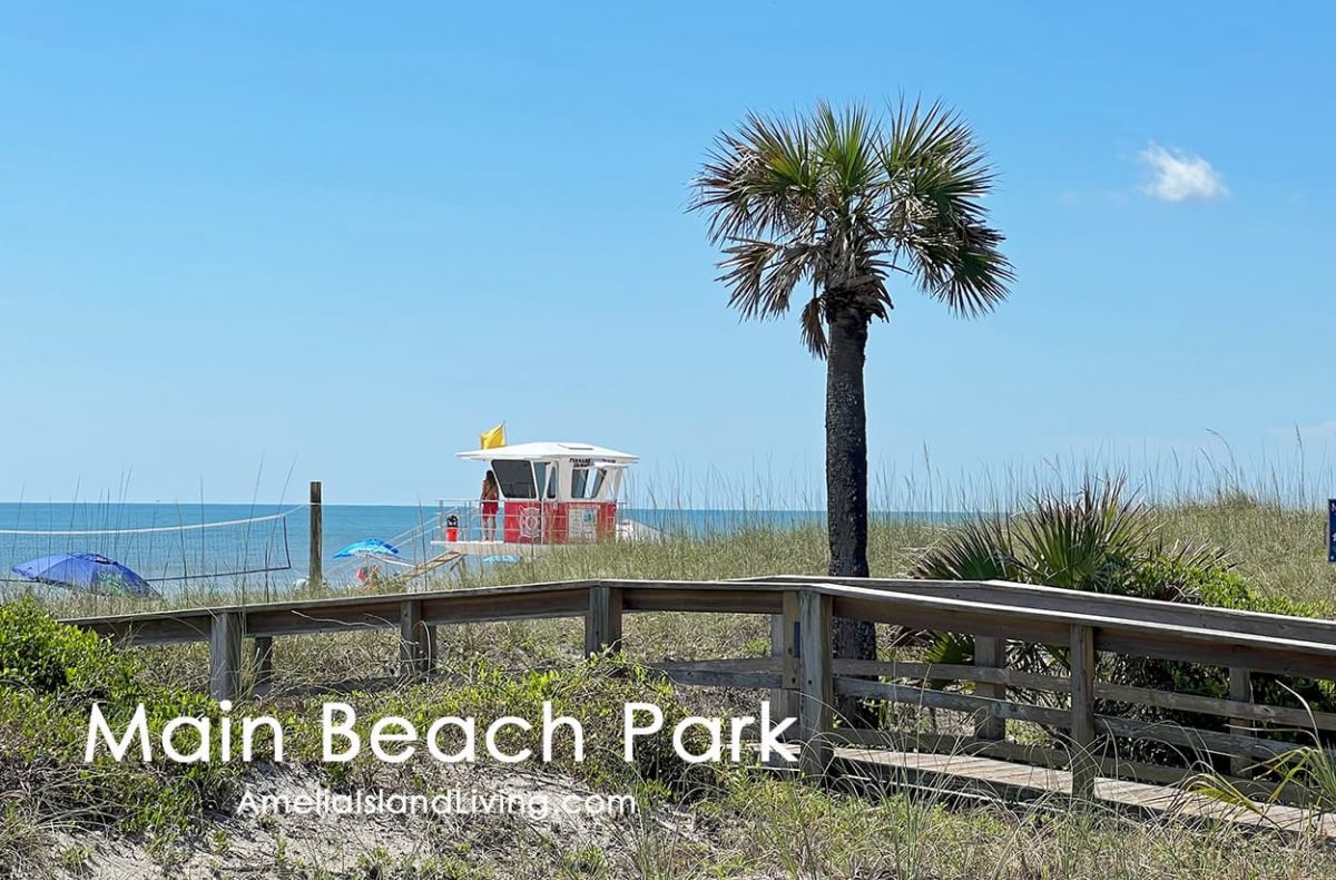 Fernandina's Main Beach Park, Atlantic Ocean seashore. Summer 2022, photo by Amelia Island Living eMagazine.
