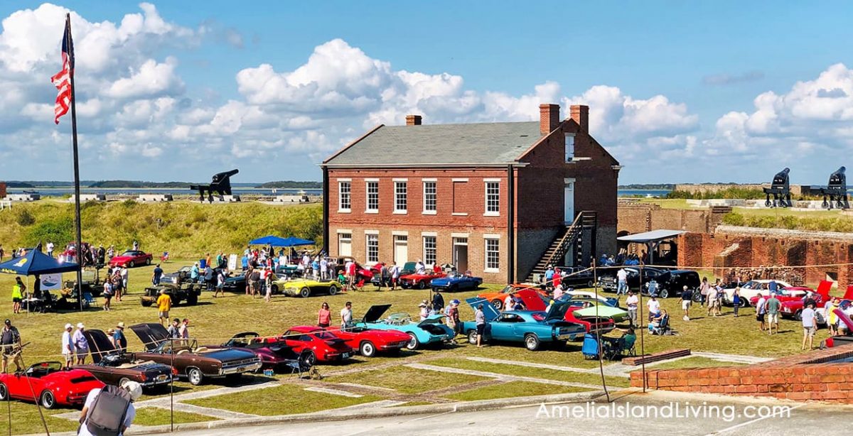 Fort Clinch Cars and Cannons Vintage Car Show. Photo by Amelia Island Living magazine.